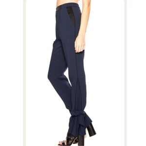 Jonathan Simkhai Navy and Black Cropped Pants